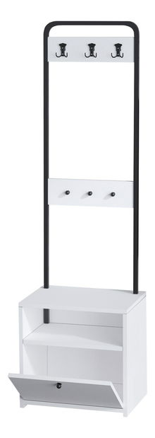 Předsíňová sestava Aliex 17 (Bílá + Černá)