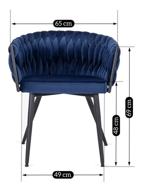 Jídelní židle Encuesta (námořnická modrá)