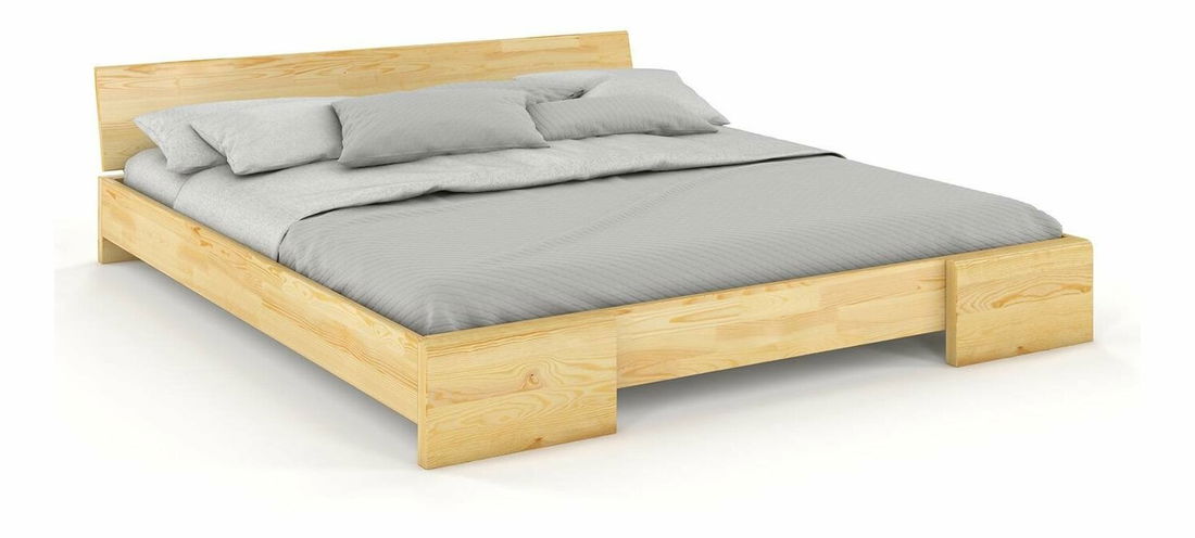Manželská postel 180 cm Naturlig Blomst (borovice) (s roštem)