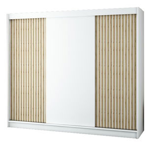 Šatní skříň 250 cm Ladonna (bilá matná)