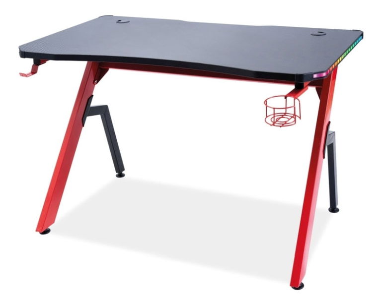 PC stolek Babara (černá + červená)