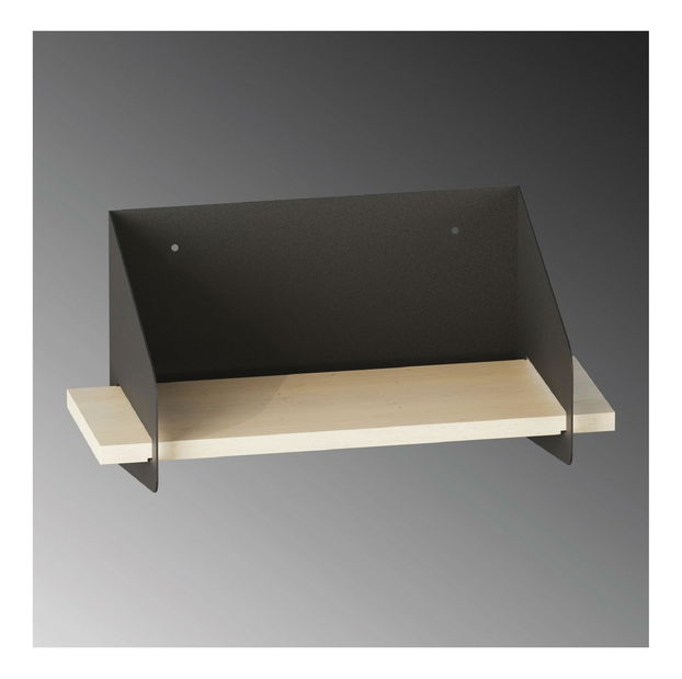 Nástěnná police Media (černá)