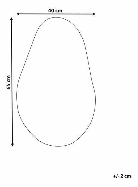 Nástěnné zrcadlo Adele (stříbrná)