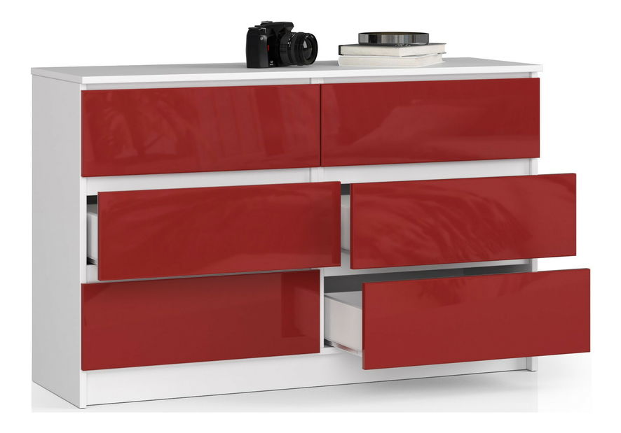 Komoda Kapil (červený lesk)