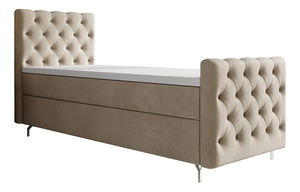 Jednolůžková postel 90 cm Clinton Bonell (béžová) (s roštem, bez úl. prostoru)