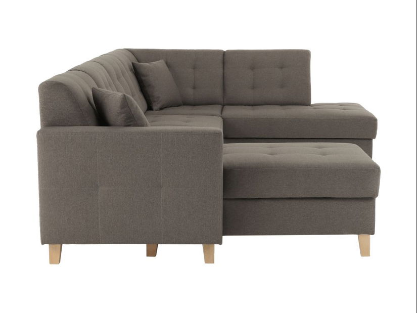 Sedačka ve tvaru U Brodgat L2BL-STARK-373 (šedohnědá taupe) (L)