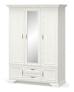 Šatní skříň Incantatos 2 (borovice andersen) (se zrcadlem)