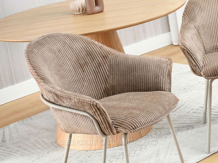 Židle Val (karamel + béžová)