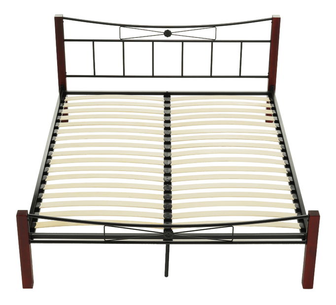 Manželská postel 140 cm Pearly (s roštem)