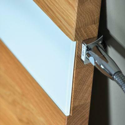 Manželská postel 170 cm Klára se sklem (masiv)