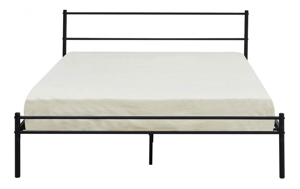 Kovová postel 180 cm Bengrea 0501 (černá) (s roštem)
