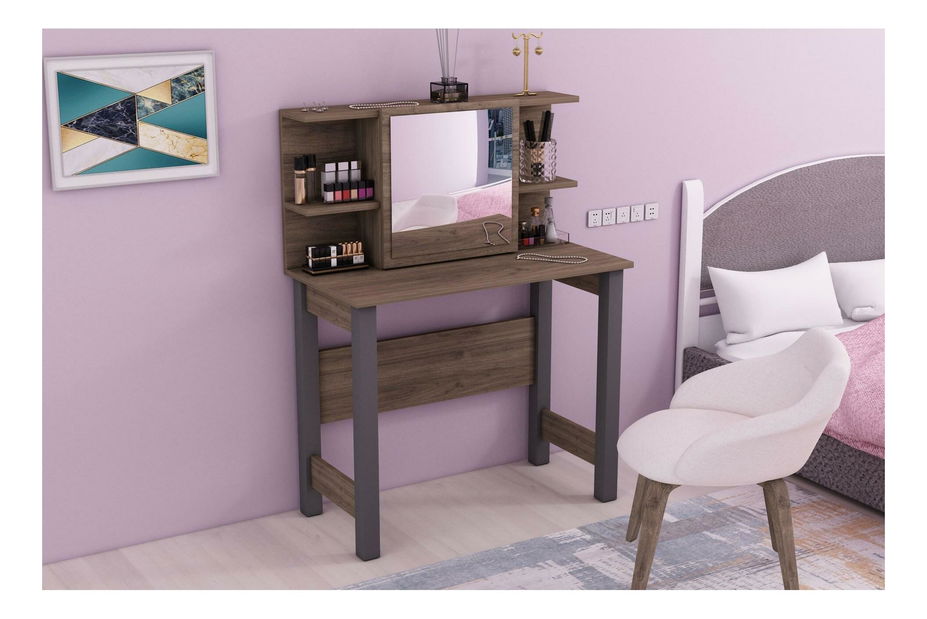 Toaletní stolek Juliette (ořech + antracit)