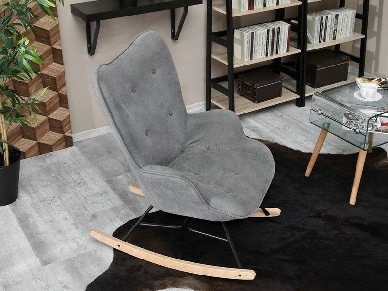 Křeslo Sibyla (šedá + buk černý)