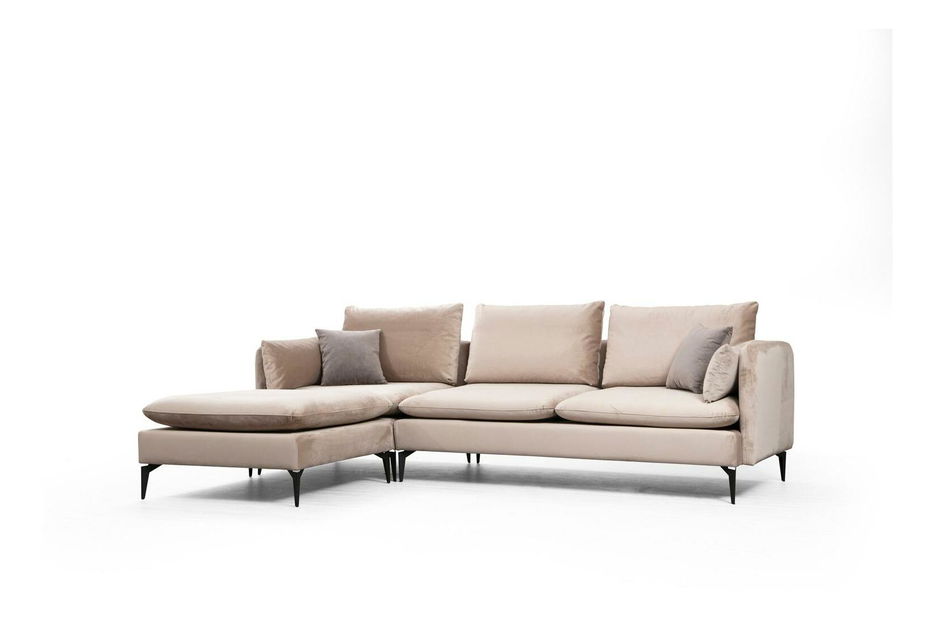 Rohová sedačka Felorexe (béžová + černá)