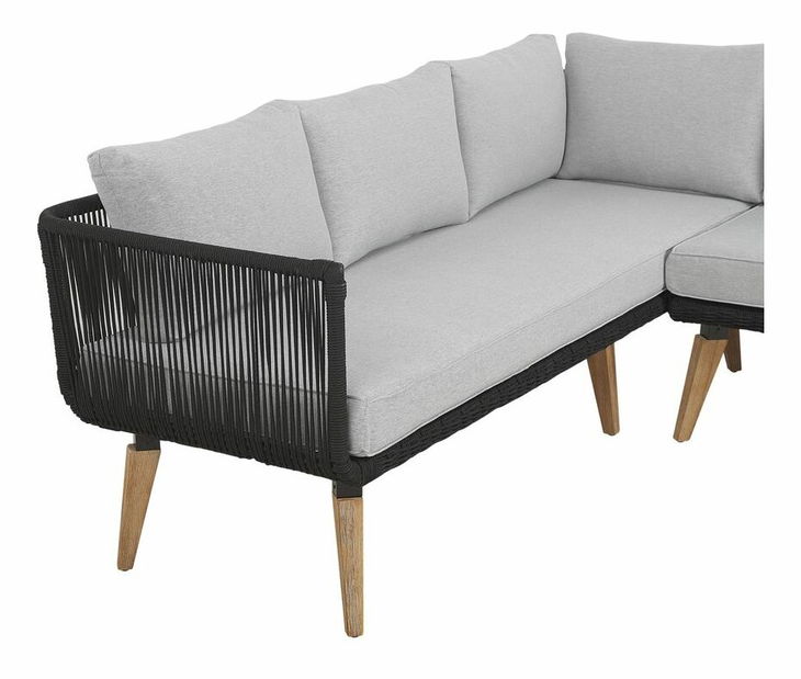 Zahradní sedací souprava ALCO (dřevo) (šedá) (pro 5 osob)