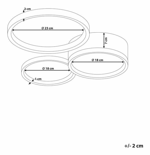 Stropní svítidlo Agnatt (černá)