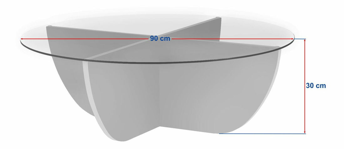 Konferenční stolek Liyana (vícebarevné) 1