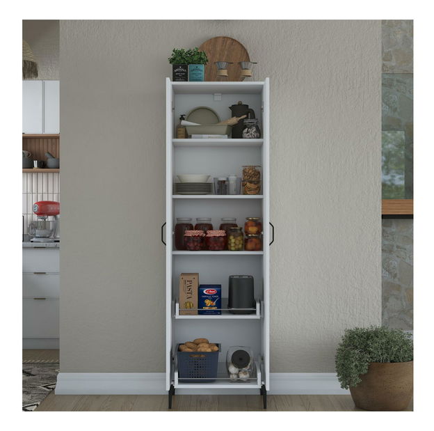 Policová skříň Jenaretta 10 (bílá)