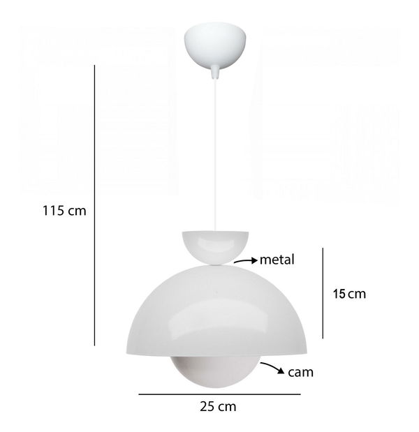 Stropní svítidlo Coccoresso 1 (bílá)