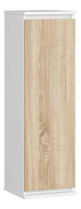 Závěsná skříňka Wren (bílá + dub sonoma)
