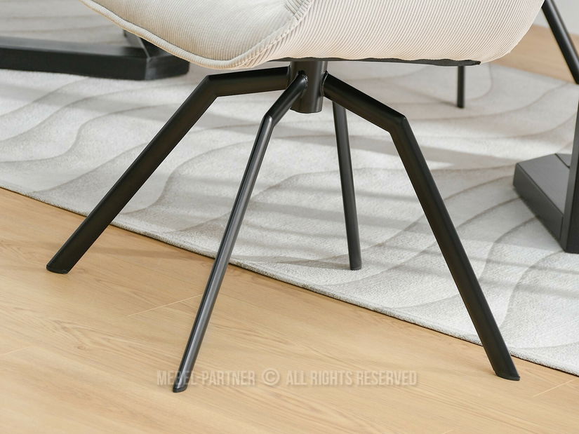 Židle Liam (světlobéžová + černá)