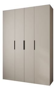 Šatní skříň 170 cm Carmela 40-4 (kašmír + černá)