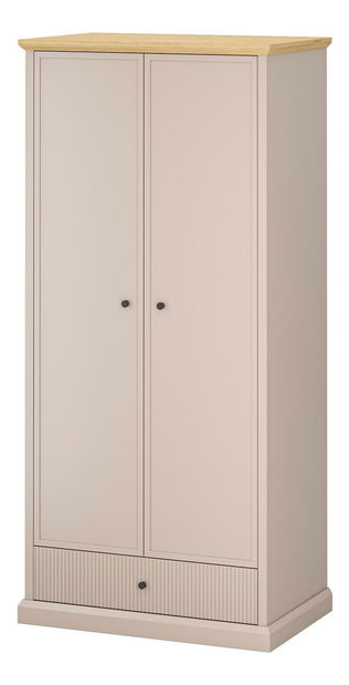 Šatní skříň Indices 1 (taupe + dub kamenný)