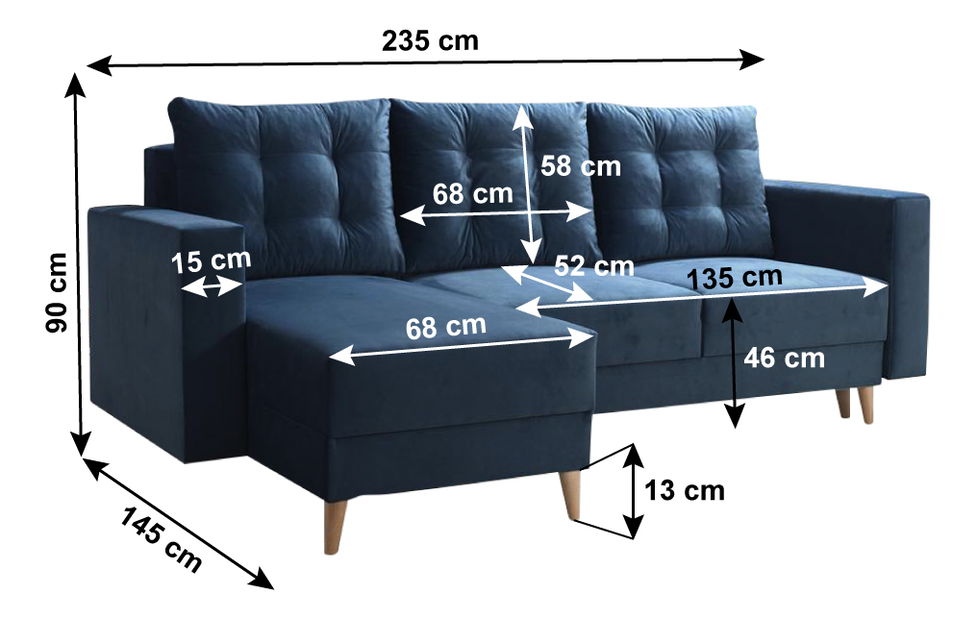 Rozkládací sedací souprava Brony (kronos 9) (L) 