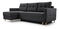 Rohová sedacia súprava Meshire (tmavě šedá) (L)