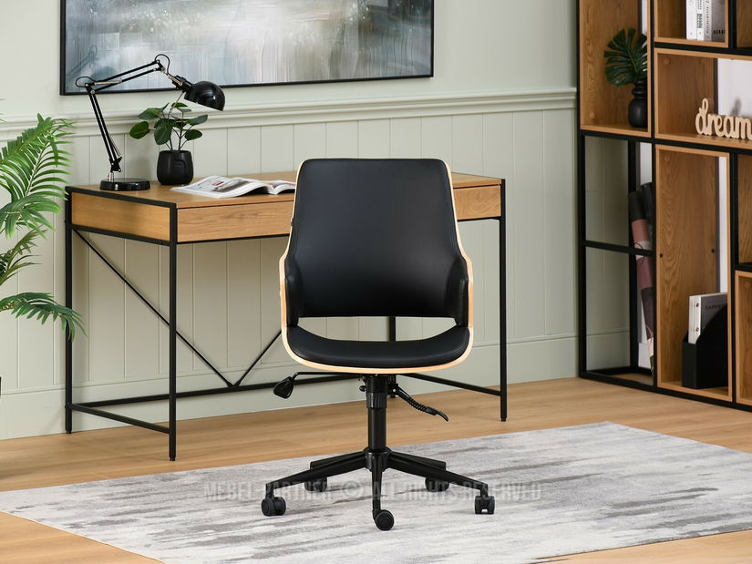 Židle Oscaro (dub černý + černá)