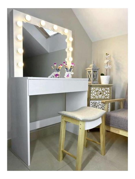 Taburetka Nature (bílá + béžová)