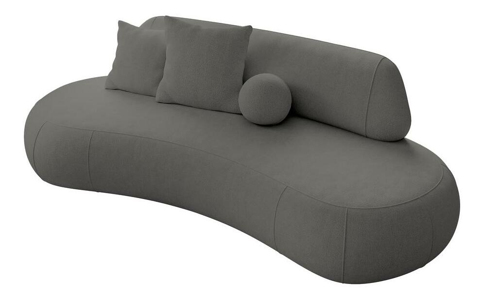 Pohovka trojsedačka Bally (tmavě šedá + černá)