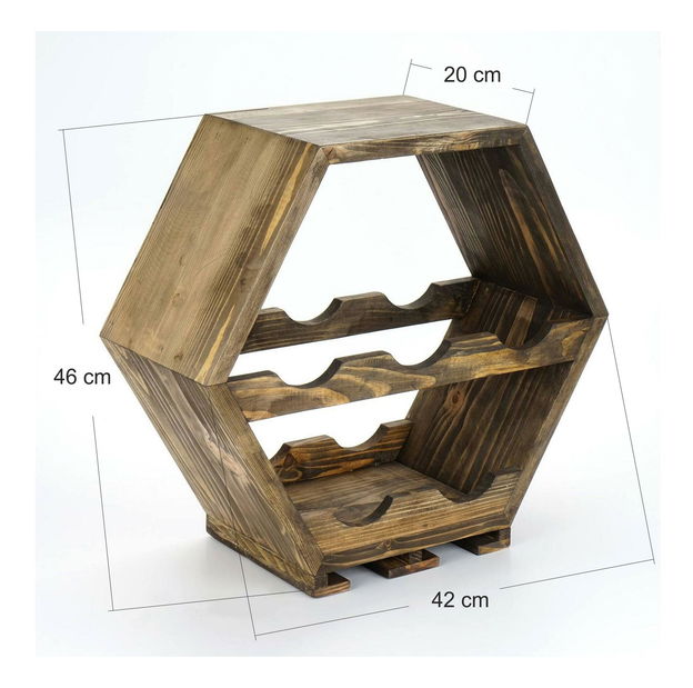 Kuchyňská police Baboma 15 (dub tmavý)