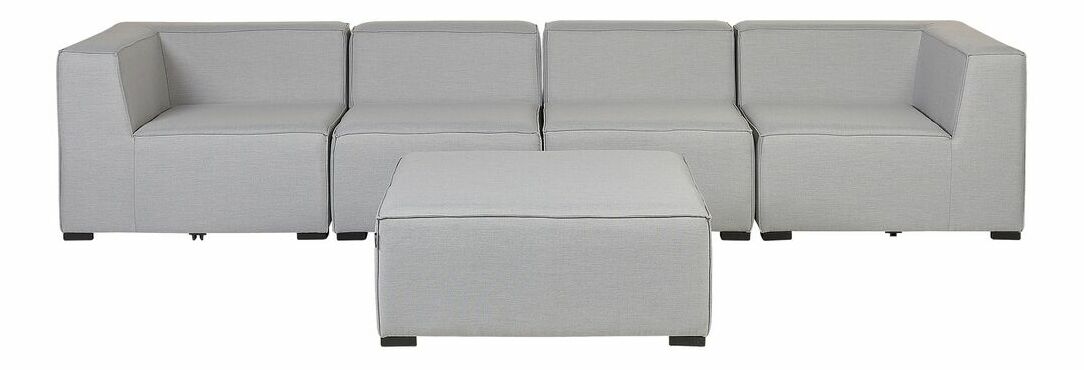 Rohová zahradní pohovka Ailin (světle šedá)