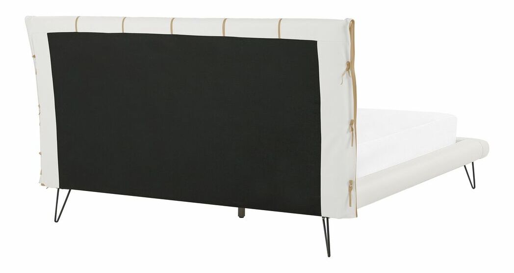 Manželská postel 160 cm BETTEA (s roštem) (bílá)