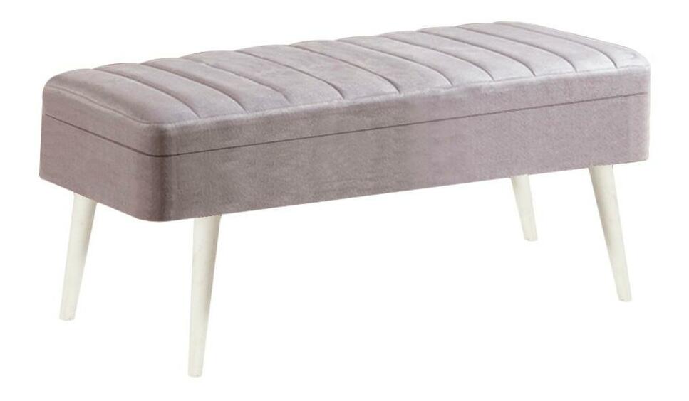 Lavice Vlasta 4 (bílá + šedá)