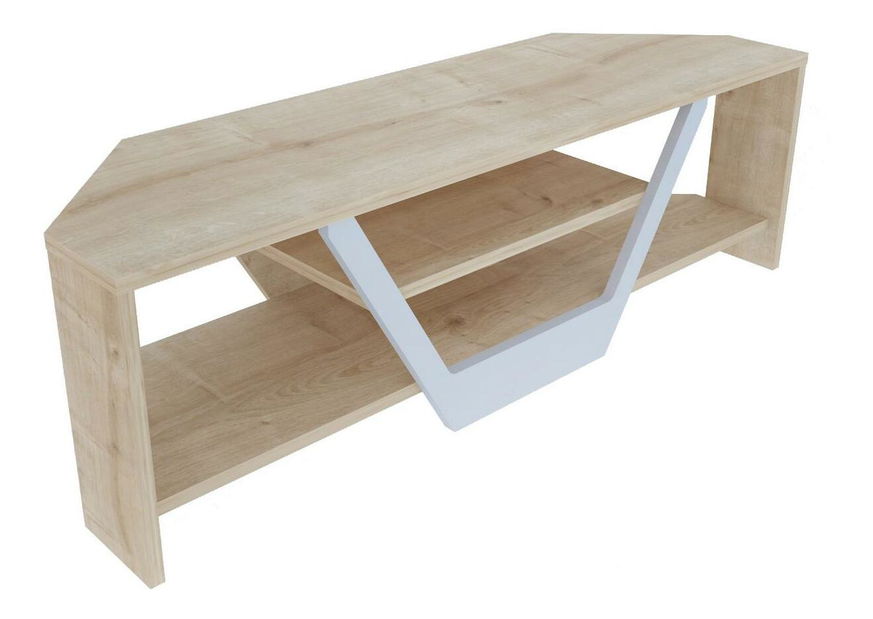 TV stolek/skříňka Sarra (bílá + dub)