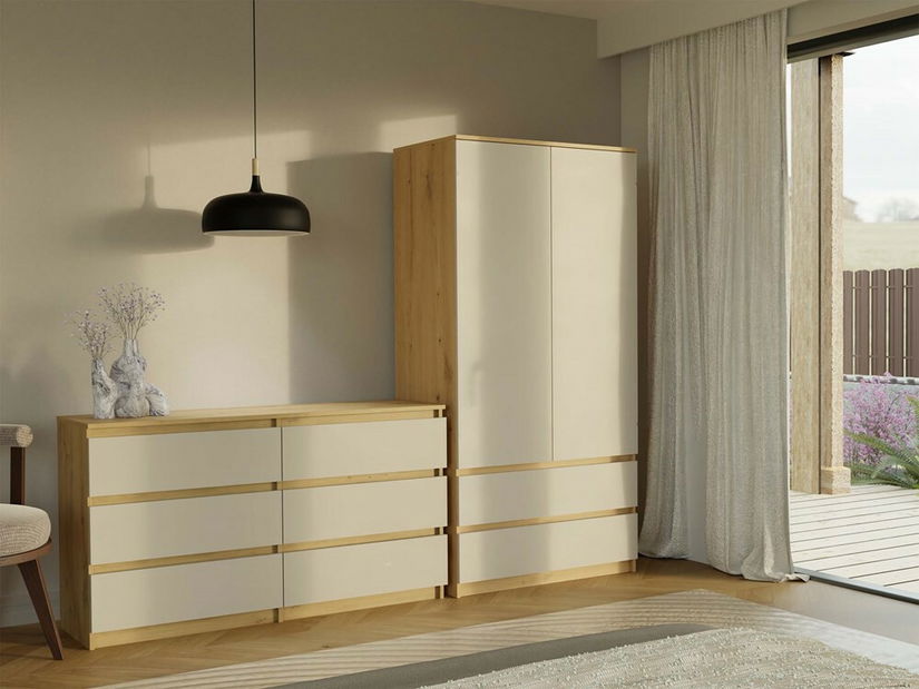 Komoda Musecalo 6 140 (dub artisan + kašmír)