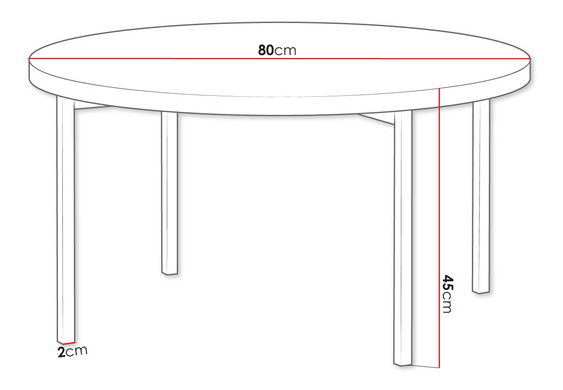 Konferenční stolek Batasa 1 (černá)