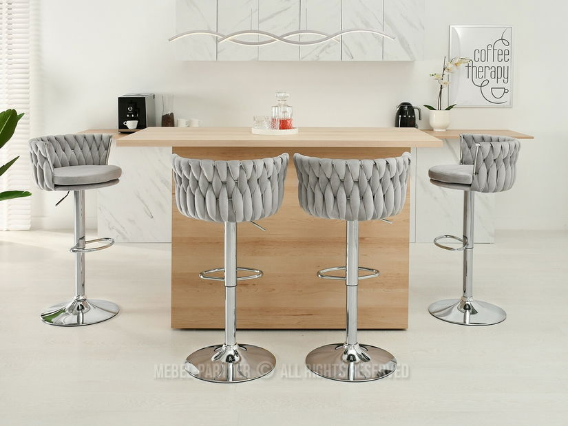 Židle Adel (šedá + chom)