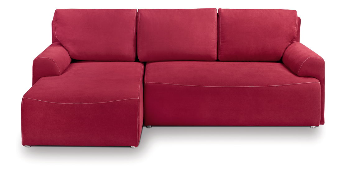 Rohová sedací souprava BRW City Lux 3DL URC (červená) (L)