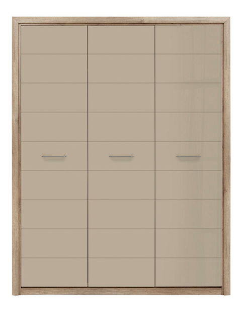 Šatní skříň BRW Koen 2 SZF3D (dub canyon monument + sivopieskový lesk)