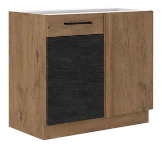 Dolní kuchyňská skříňka Bronte 105 ND 1F BB (dub lancelot + dark wood)