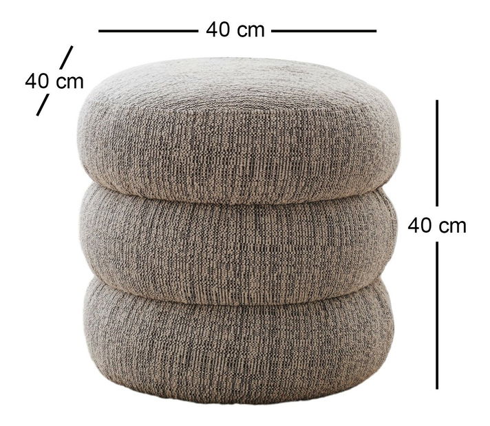 Taburetka Beid (šedá)