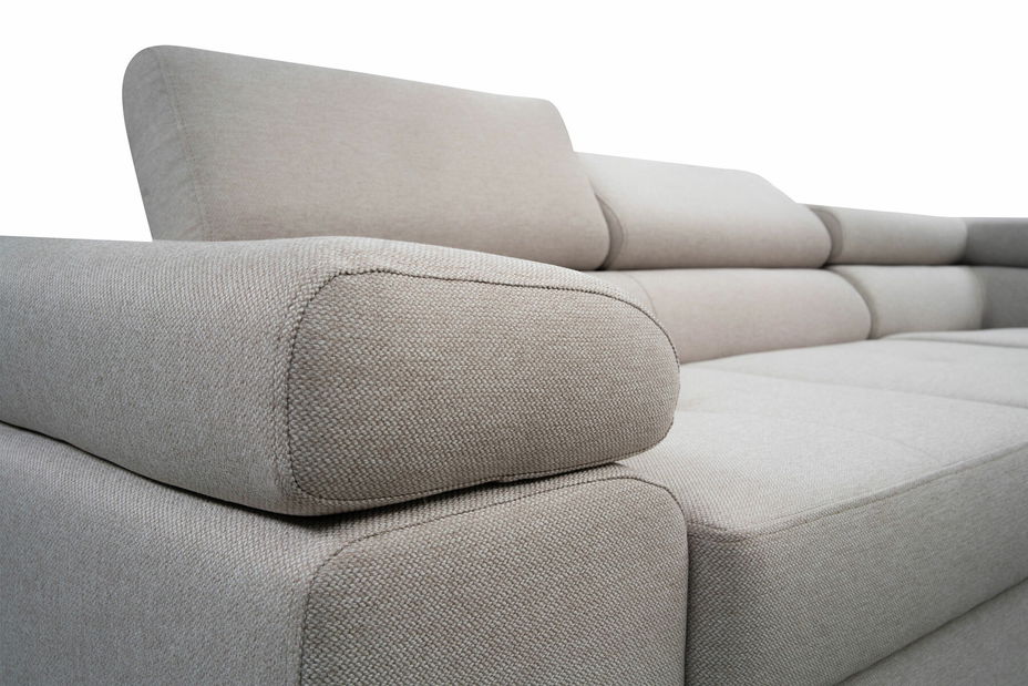 Rohová sedačka Moshe (světle šedá) (P)