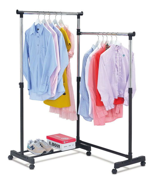 Věšák na kolečkách Abrieron (černá)