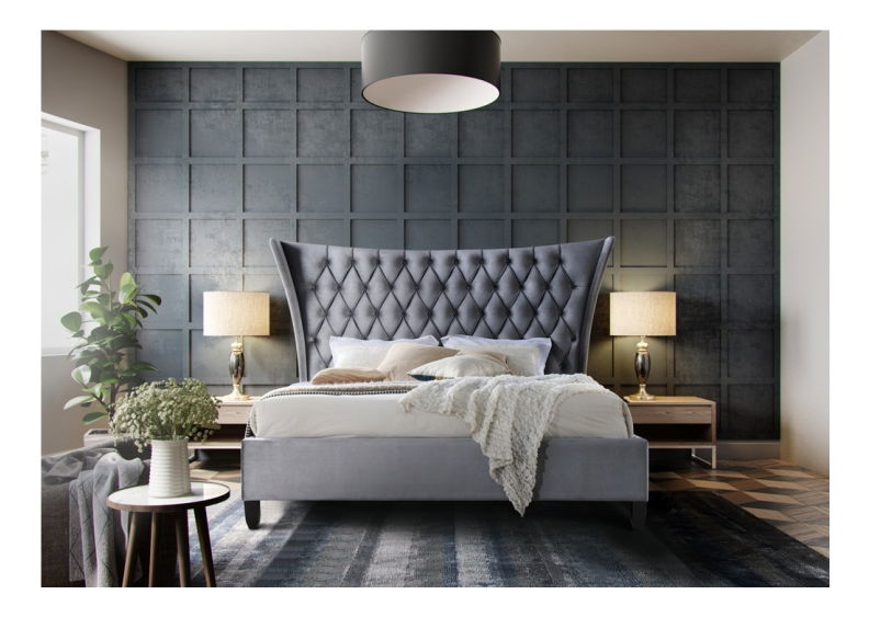 Manželská postel 160 cm Alesia (s roštem)