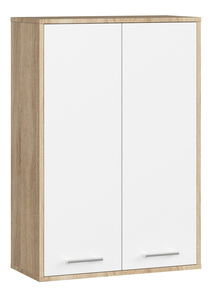 Závěsná koupelnová skříňka Farid TYP 8 (dub sonoma + bílá)