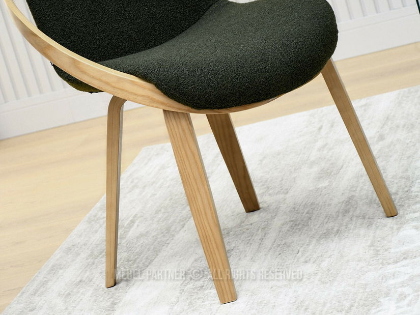 Jídelní židle Lamparas (zelená + dub)