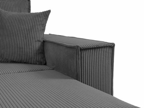 Rozkládací pohovka Stosono (šedá) (s úl. prostorem)